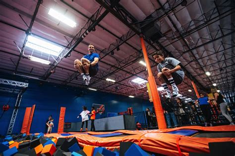 Skyzone atlanta - Jan 1, 2024 · Multiple metro Atlanta locations. Defy Atlanta. Push your limits on the ninja course and try the aerial silks, stunt fall, trampolines, dodgeball, battle beams and more. Check the website for Kid Jump times for ages 6 and younger. Atlanta. Get Air. Jump on trampolines, play dodgeball or slamball and balance on the slackline or fidget ladder.